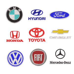 Kit Matriz de Bordado - Marcas de Carros